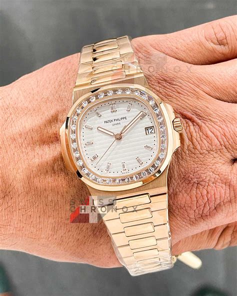 patek philippe nautilus final edition diamond|patek philippe full diamond watch.